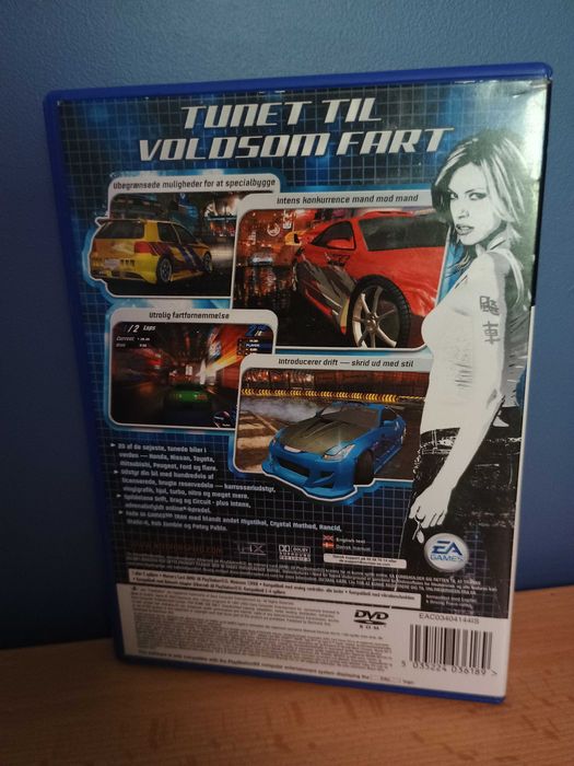 Need For Speed Underground NFS PS2 dunska okladka gra angielski