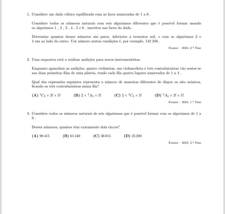 Matemática | FQ | Métodos Quantitativos | Cálculo | Estatística