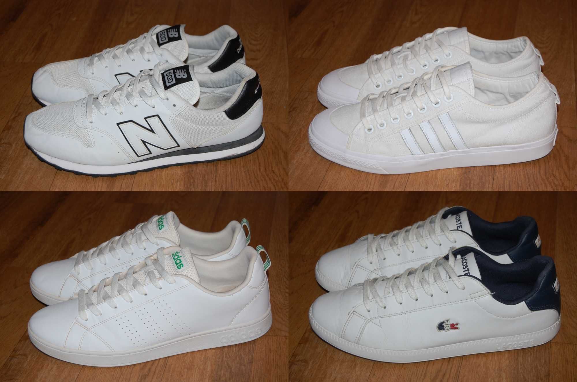 Кроссовки кеды 45-46 р New Balance 500 Lacoste Adidas Nizza