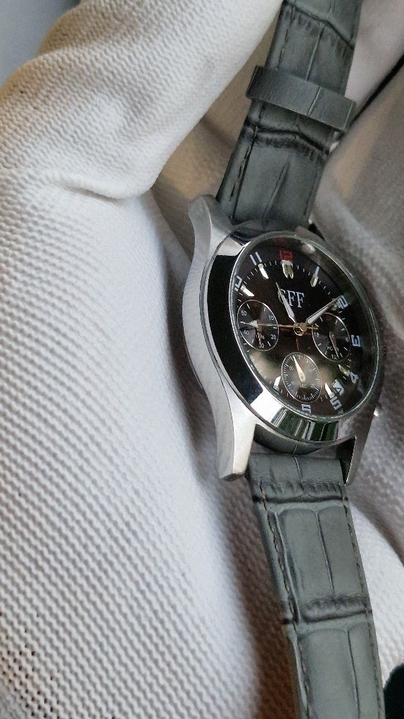 Zegarrr GFF Chrono ! Mechanizm Seiko VD53B ! Pasek Skóra Atlantic ! Ja