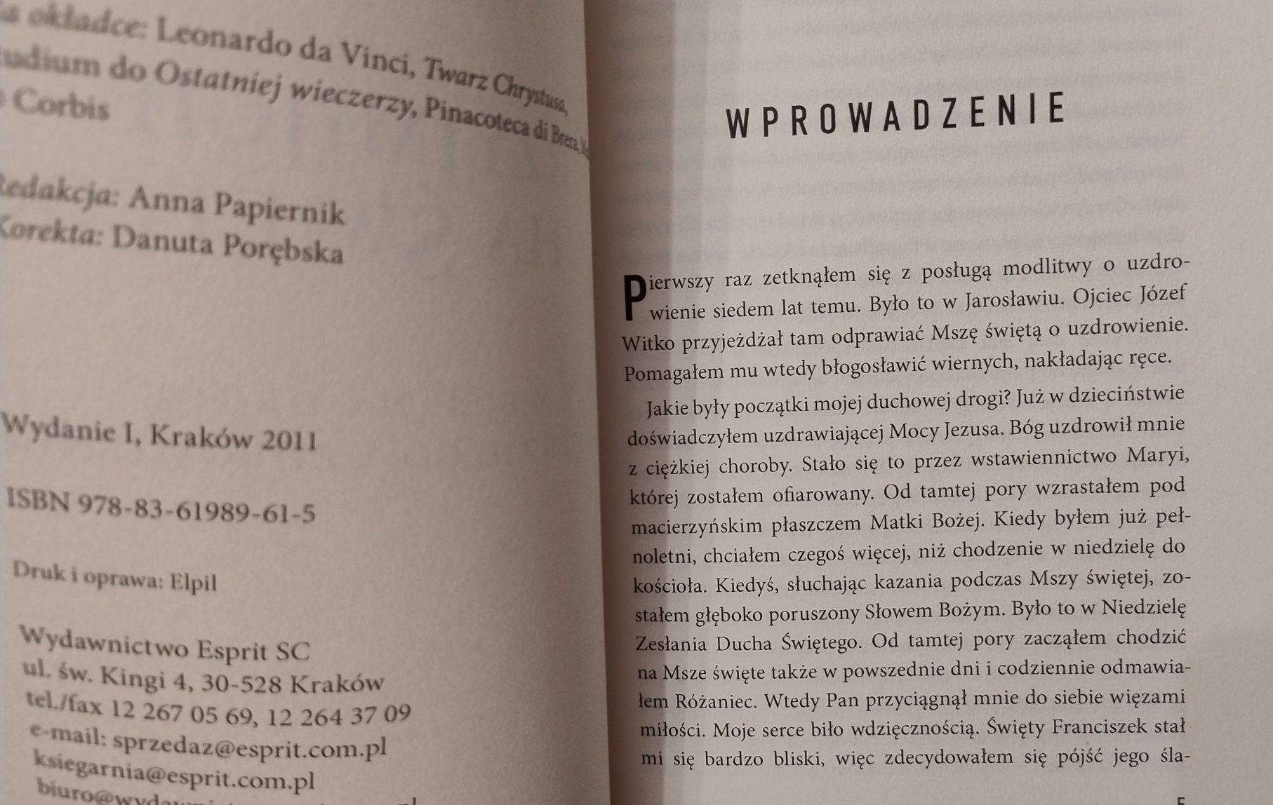 "Szepty wieczności" oraz "Przyjmijcie Ducha Świętego" dwie ksiażki