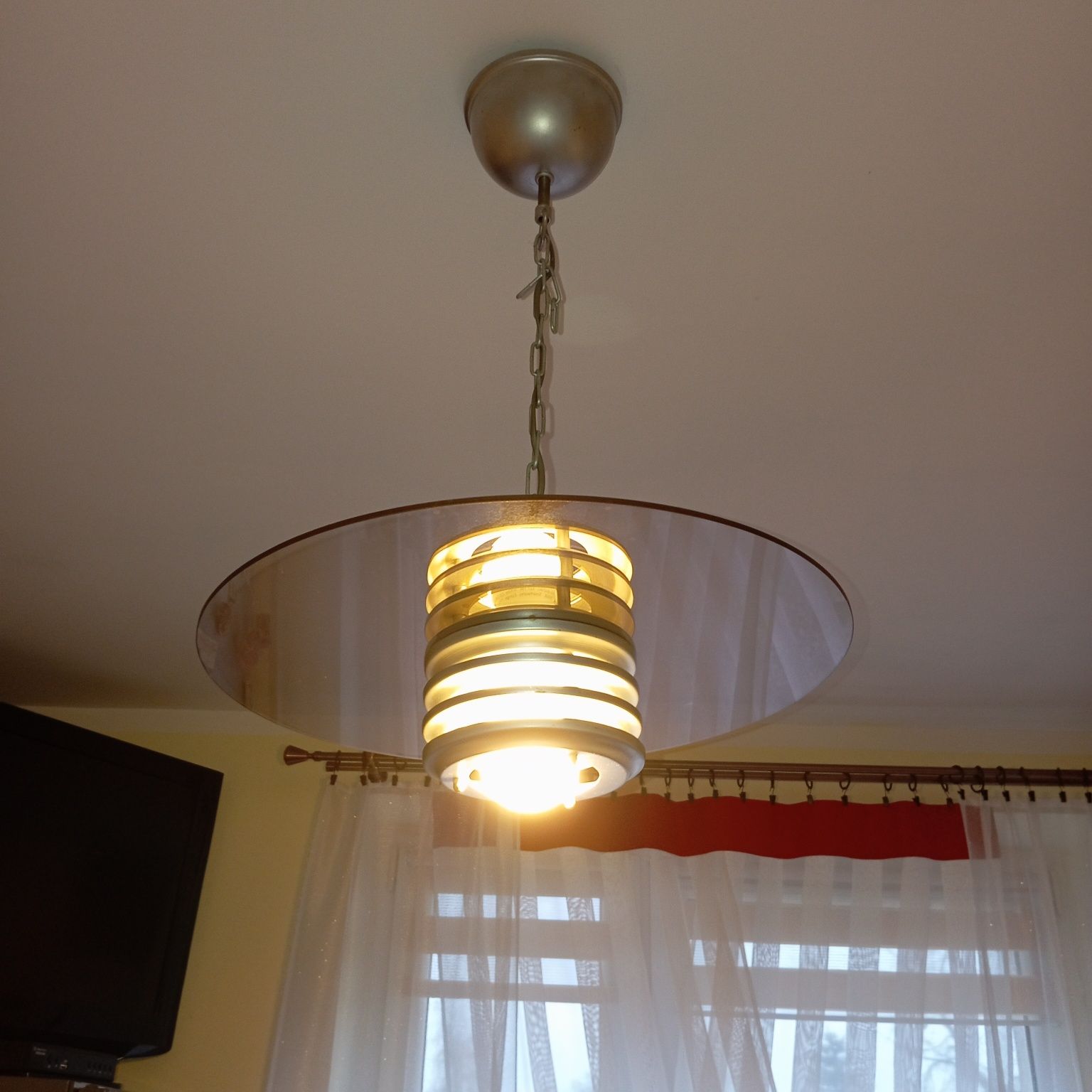 Lampa sufitowa szkło hartowane