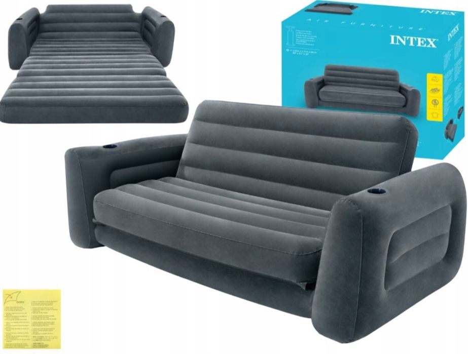 Materac Dmuchany Dwuosobowy Sofa Intex 203x231x66 Intex 66552