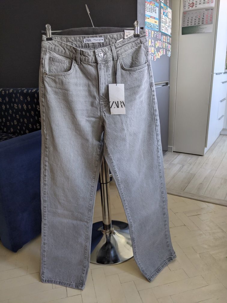 Джинси Zara сірого кольору, 38/М/46