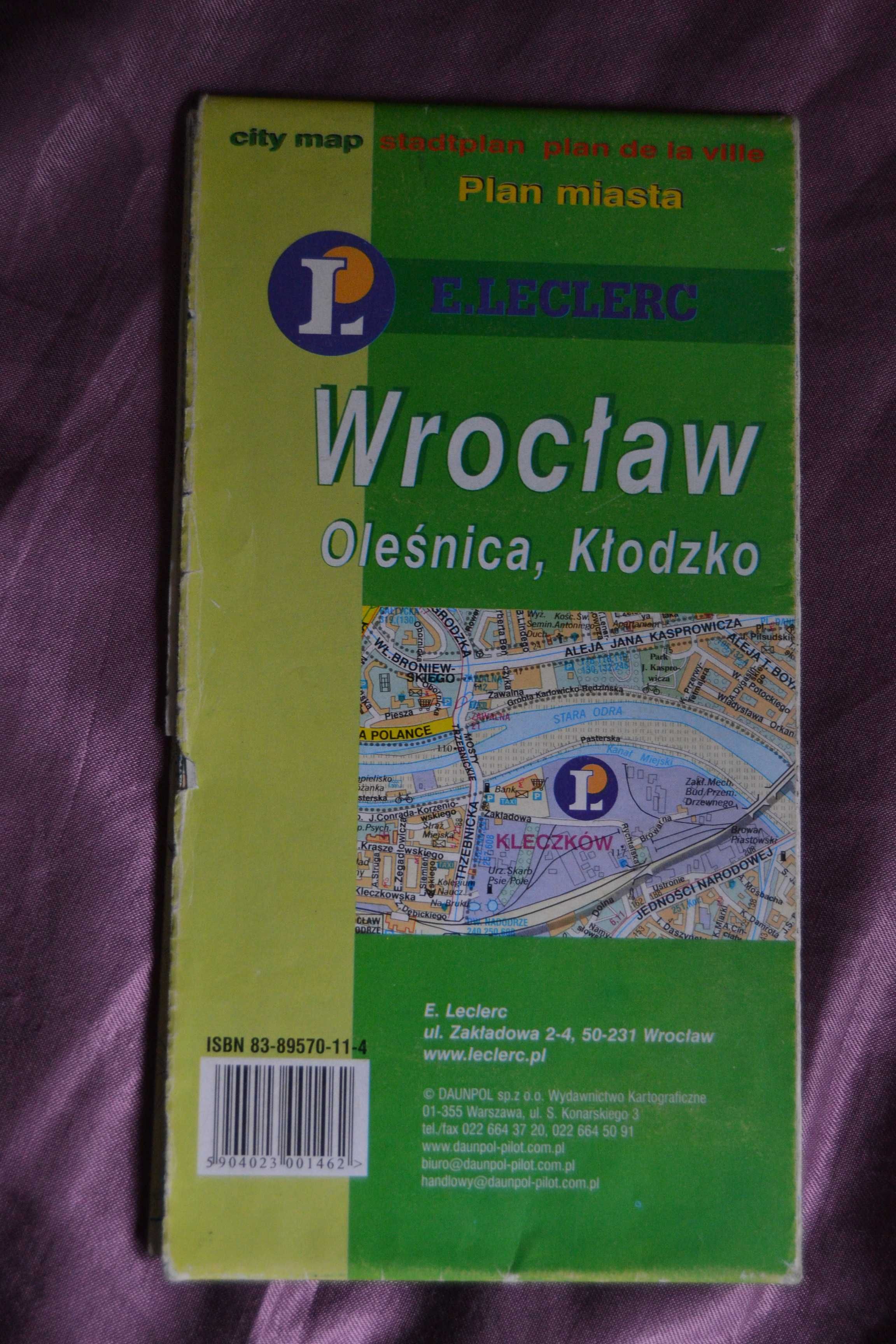 Mapa Wrocławia 2006 / 2007 Oleśnica Kłodzko