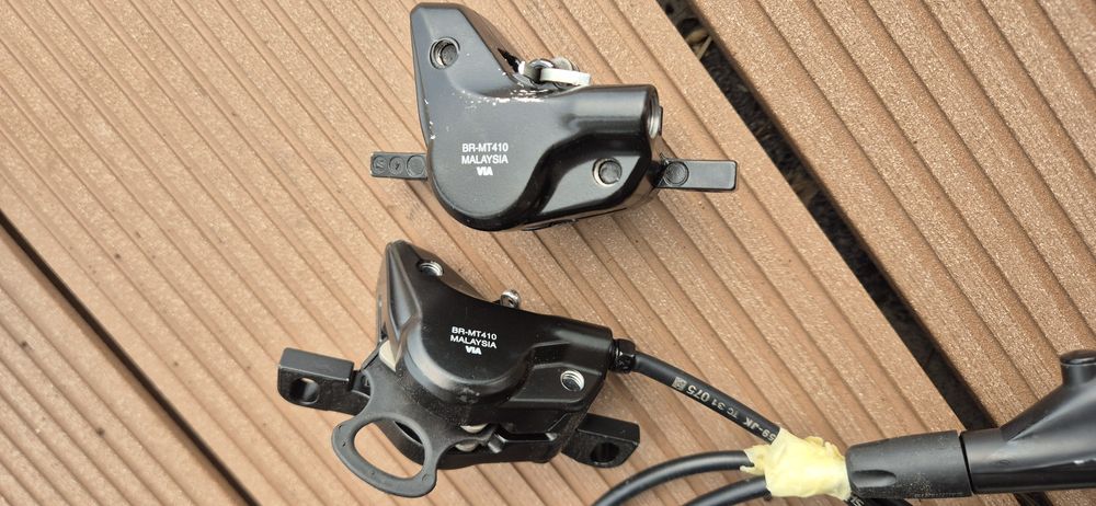 Shimano MT401 + BR MT410 przód tył komplet