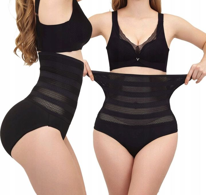 Majtki Wyszczuplające Korygujące Brzuch Wysokie Poporodowe Wysoki Stan