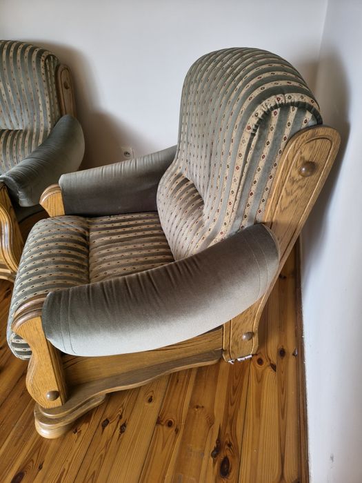 Dwa fotele Sławno drewniane