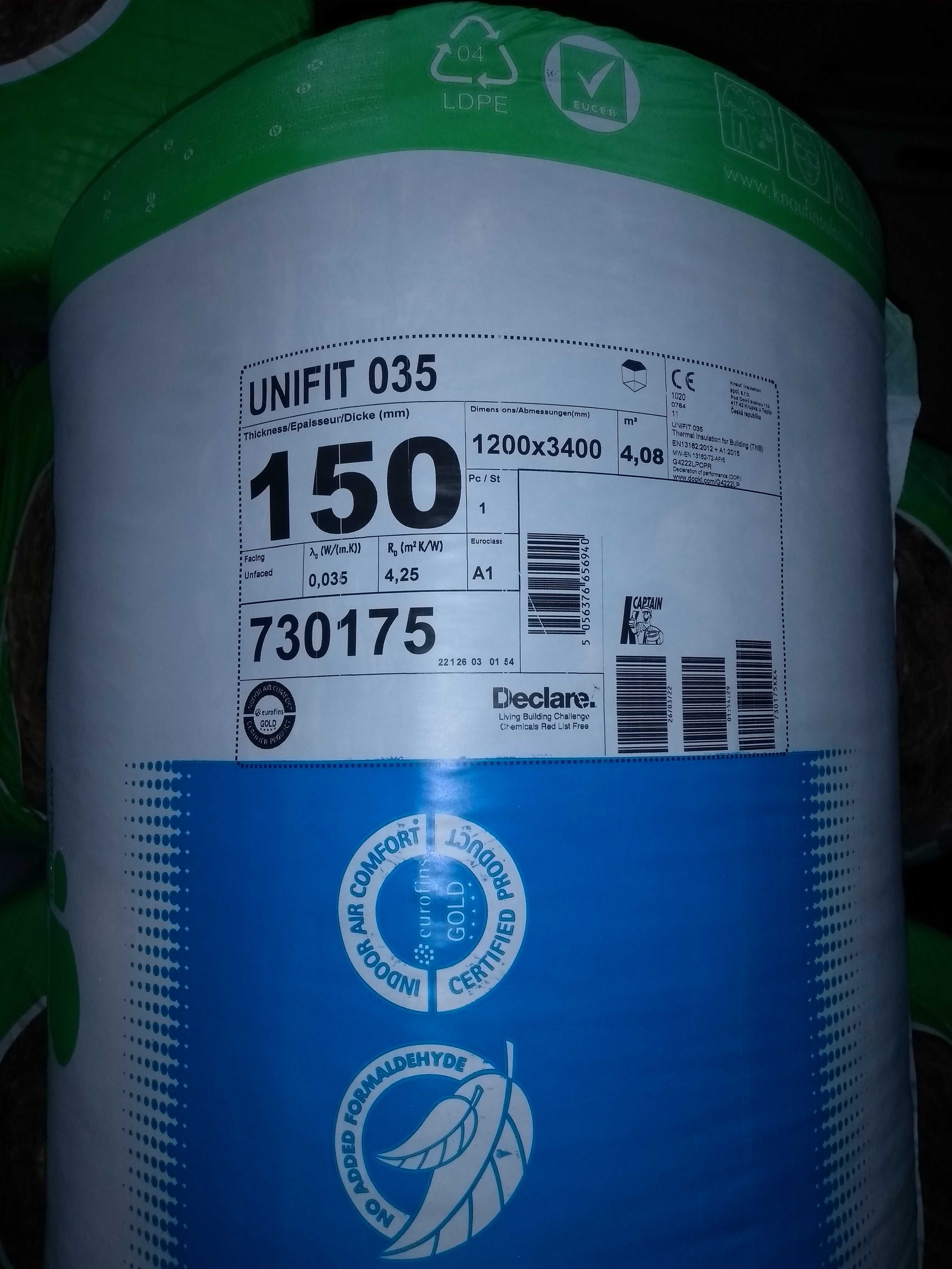 Wełna firmy Knauf 15 cm
