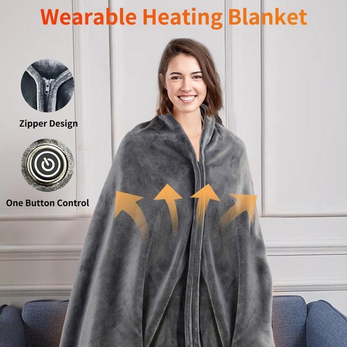 Плед с подогревом,3 режимами USB Электроодеяло