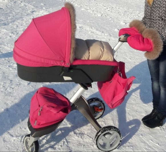 Stokke xplory розовая коляска полный комплект