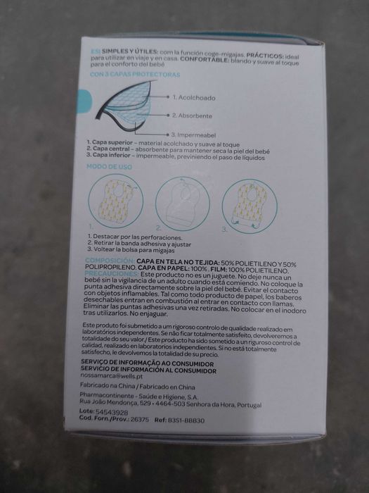 Babetes Descartáveis da marca Bebé Wells