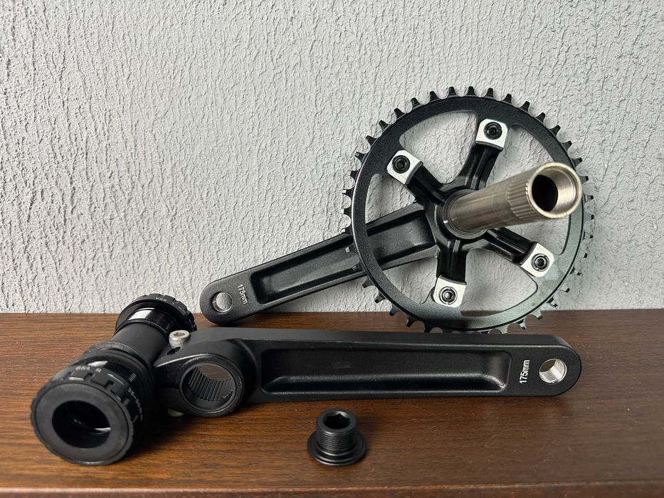 Korba alu 40T 175mm + wkład Hollowtech - jedna tarcza