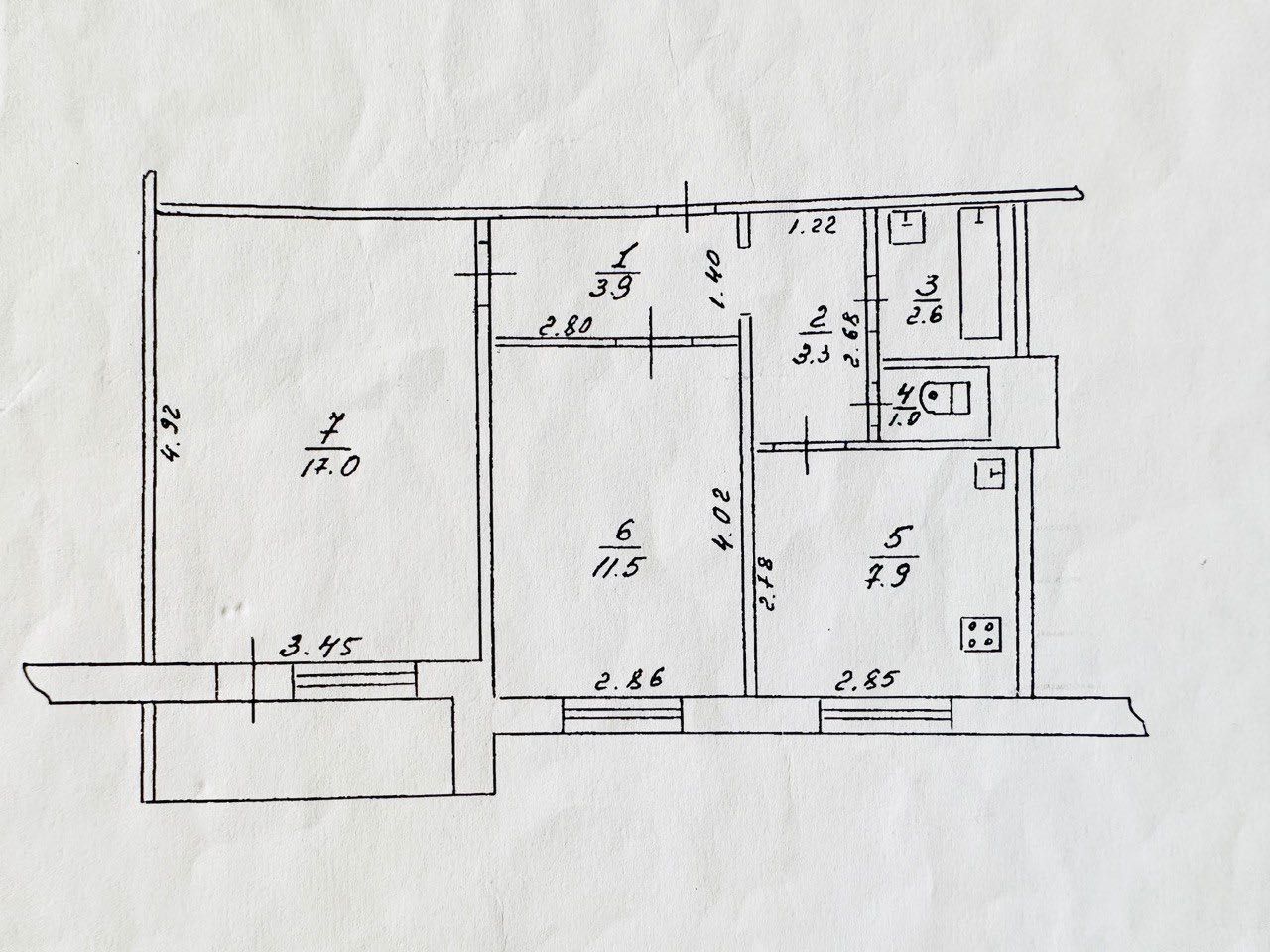 Продам 2-кімнатну квартиру,  Ромни