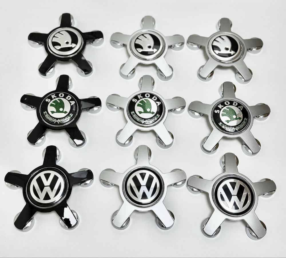 Ковпачки в диски краби зірки VW Skoda колпачки Шкода Вольцваген