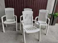 plastikowe krzesła ogrodowe  , wysokie oparcie / 837