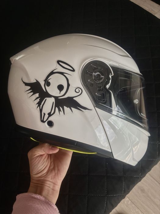 Kask motocyklowy NAXA FO7 Pinlock + Interkom motocyklowy Noeci