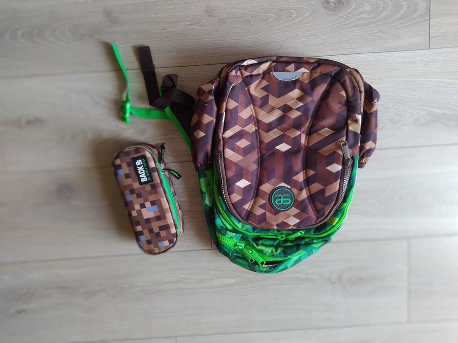 Plecak szkolny dla chlopca Cool Pack minecraft + piórnik