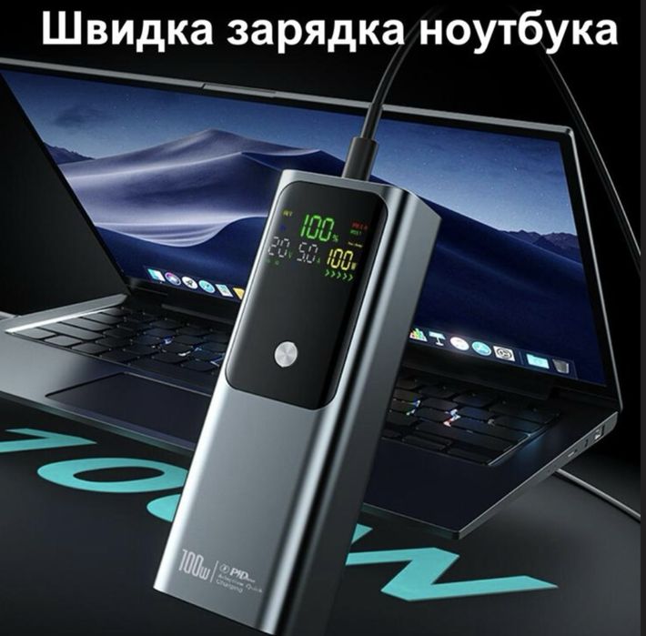 Павер банк power bank 20000 мАч Зовнішній акумулятор швидка зарядка