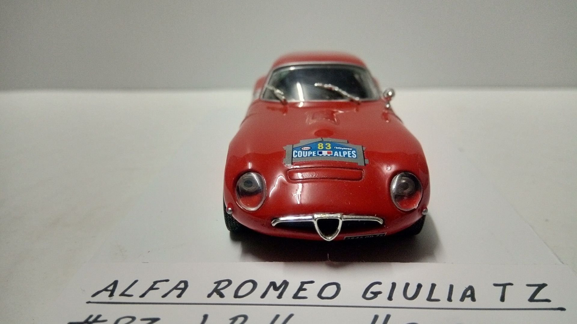 Alfa Romeo Giulia TZ #83 - Vencedor Coupe des Alpes 1964