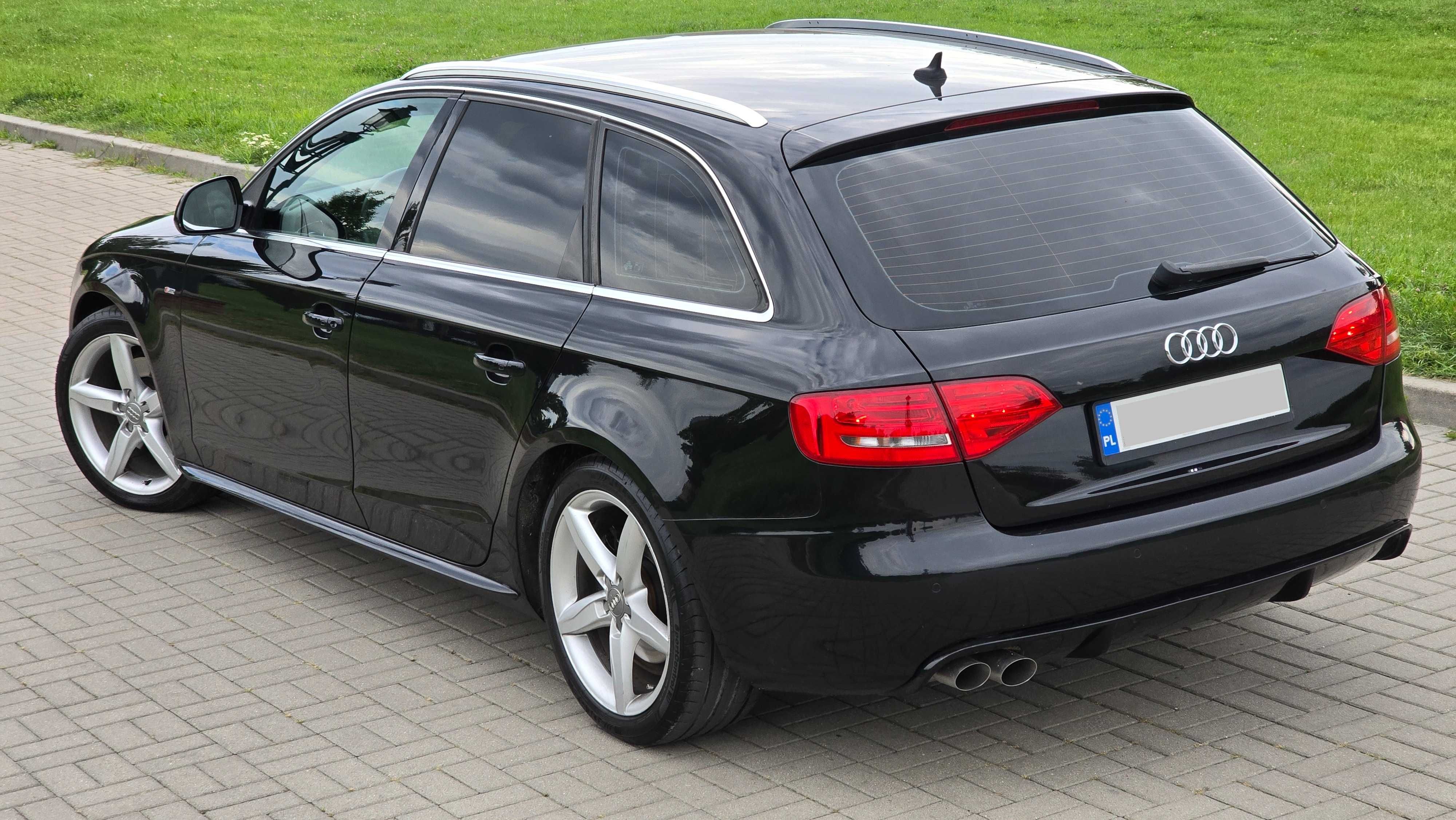 Audi A4 B8 2.0TDI 143PS S-LINE Bi-Xenon Navi Skóra LED Alu18 IGŁA VOLL
