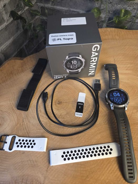 Smartwatch Garmin Fenix 7 Silver Zegarek Sportowy