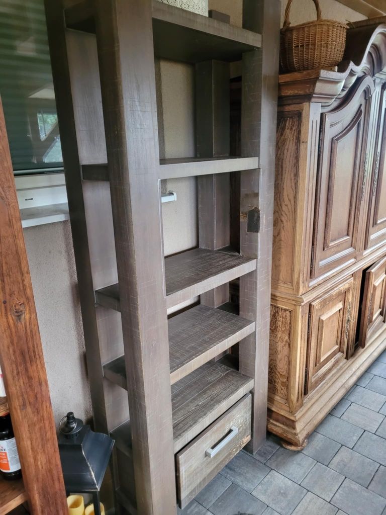 PILNE! Nowoczesny regał/słupek LOFT , ciężkie drewno.
