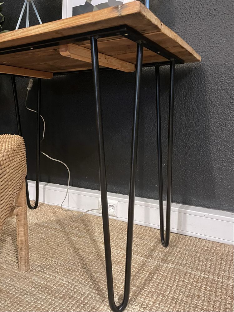 mesa, secretaria, aparador, casquinha, ferro, rustica