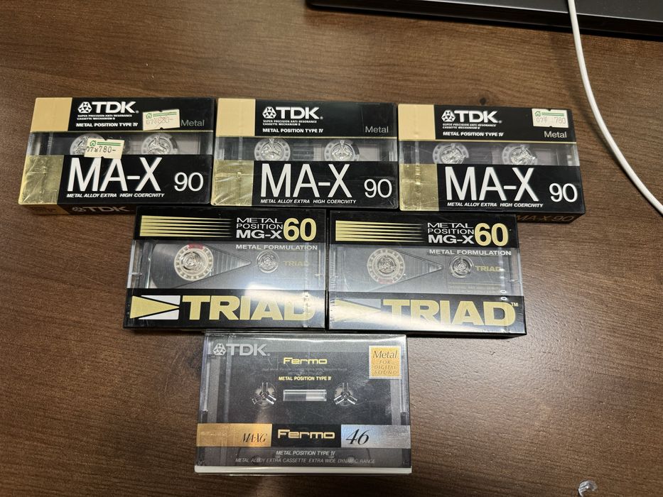 Топові Metal касети TDK Fermo Triad MGX MA-XG