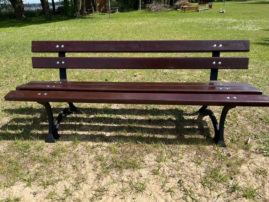 Ławka WIKI, z oparciem, parkowa, 180cm