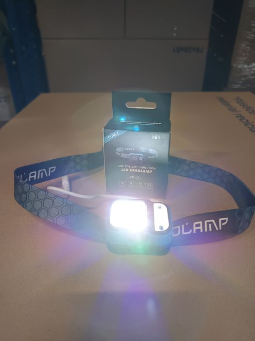 Lanterna de cabeça Recarregável  c/ Sensor