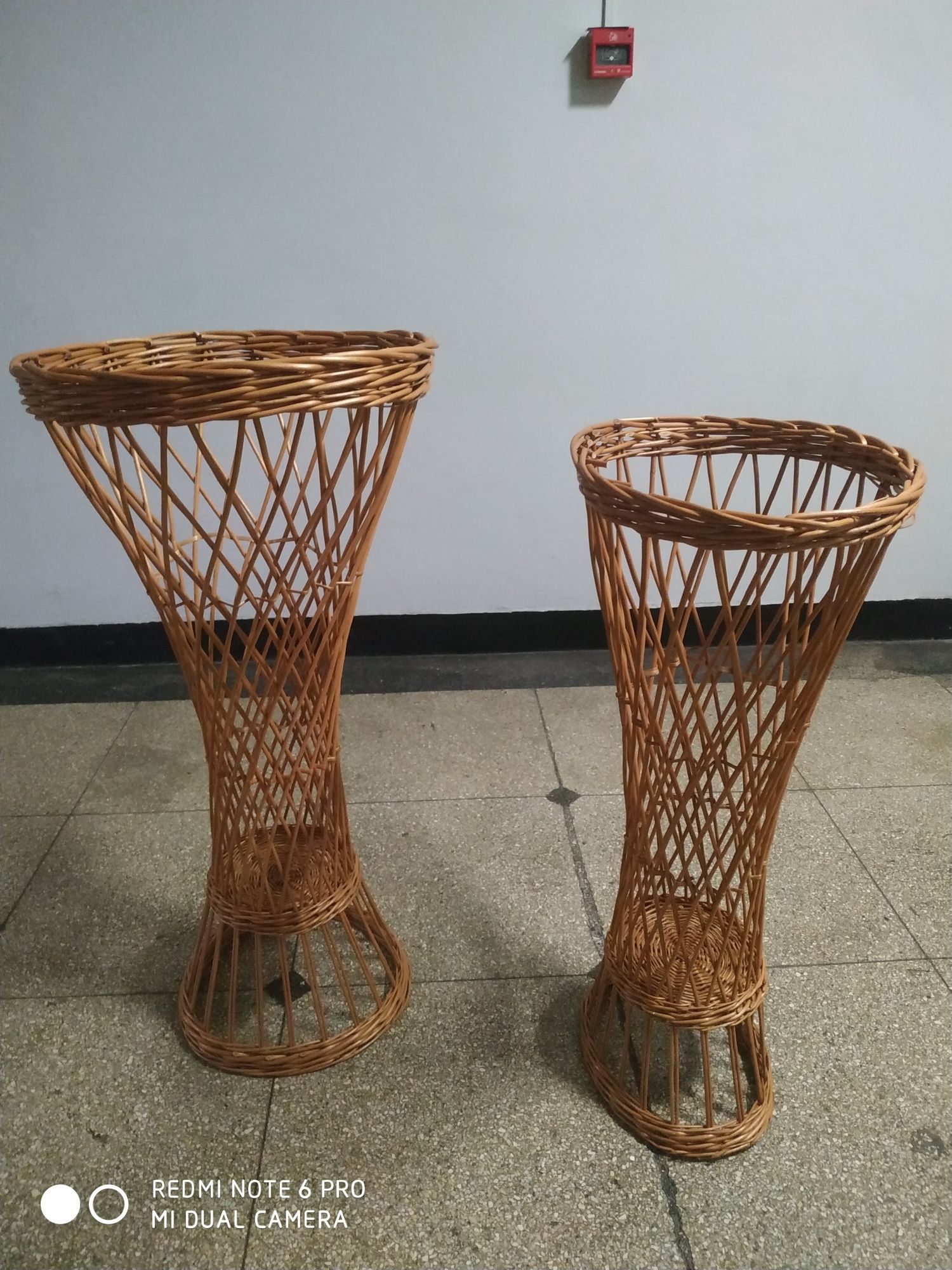 Kwietnik wiklinowy rattanowy (Wicker rattan flower stand)
