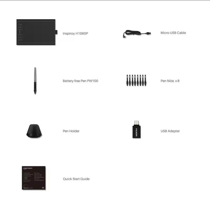 Графічний планшет HUION Н1060P