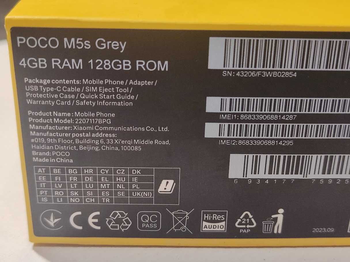 Xiaomi Poco M5s 4 128 NFC Global