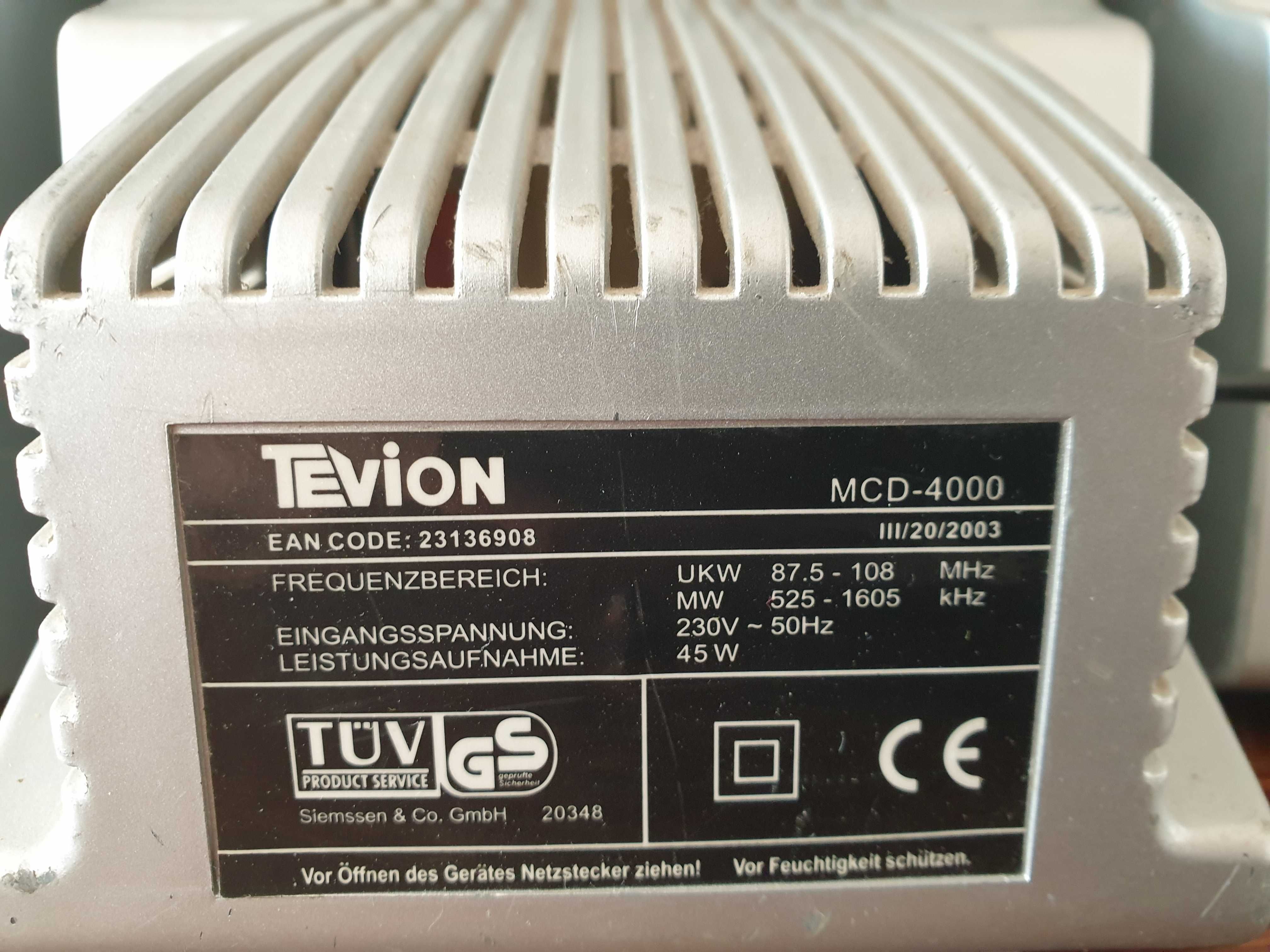 Wieza TevionMCD-4000 z pilotem