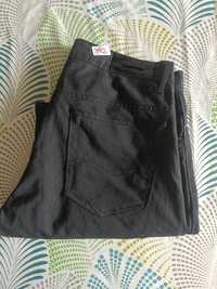 Czarne eleganckie spodnie męskie W32