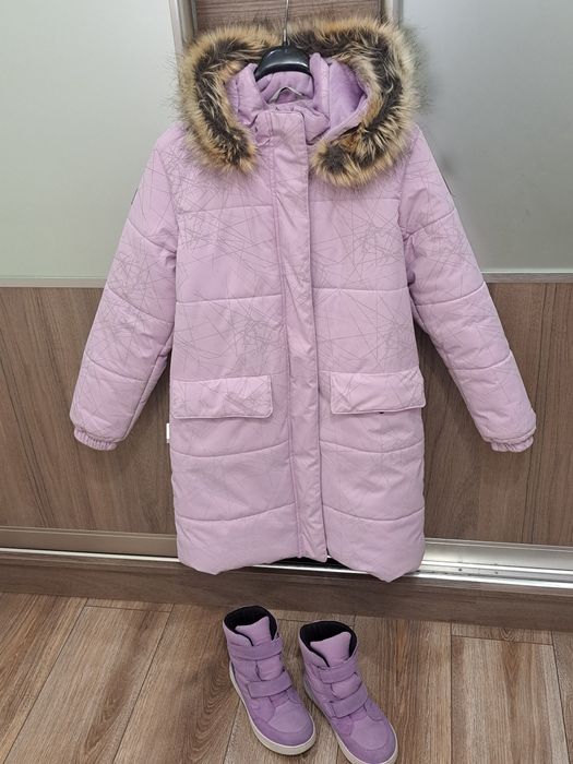 Зимове світловідбивне  пальто Lenne 140р