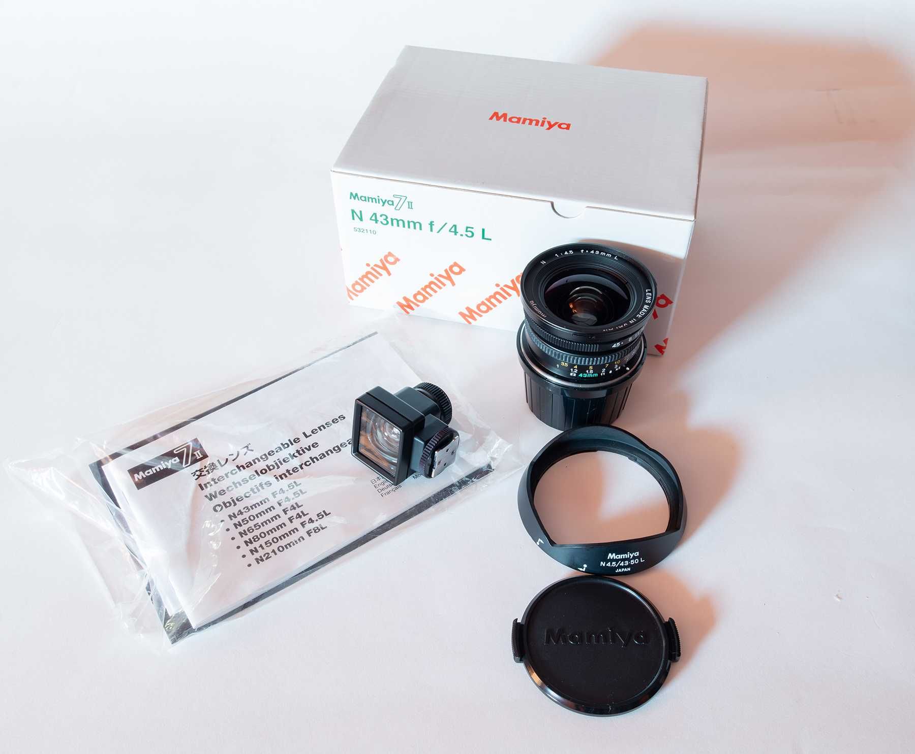 Mamiya 7II + 3 obiektywy 80mm f/4, 65mm f/4, 43mm f/4,5