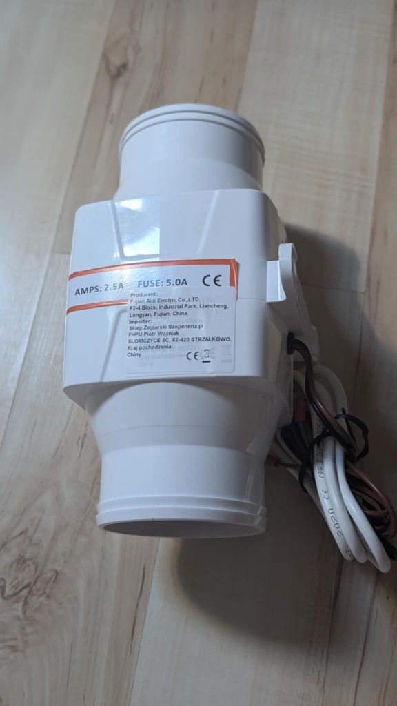 Wentylator Komory silnika 12 v przewód 80 mm nowy,