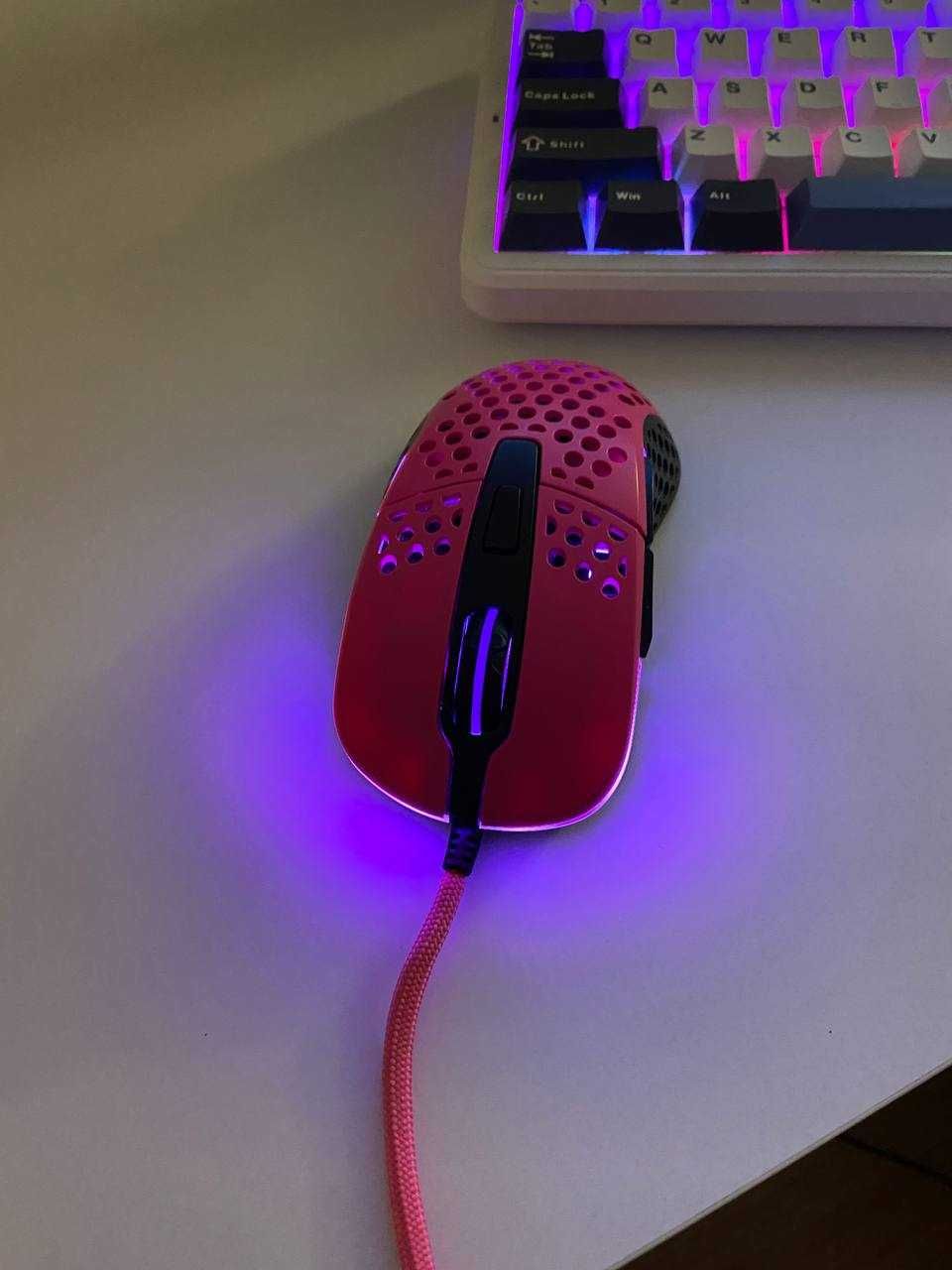 Мышка Xtrfy M4 USB Игровая gaming ROSE +ПОДАРОК