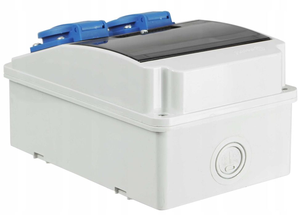 Rozdzielnica Budowlana Ogrodowa Zabezpieczona 2*GS Gotowa Do Użycia