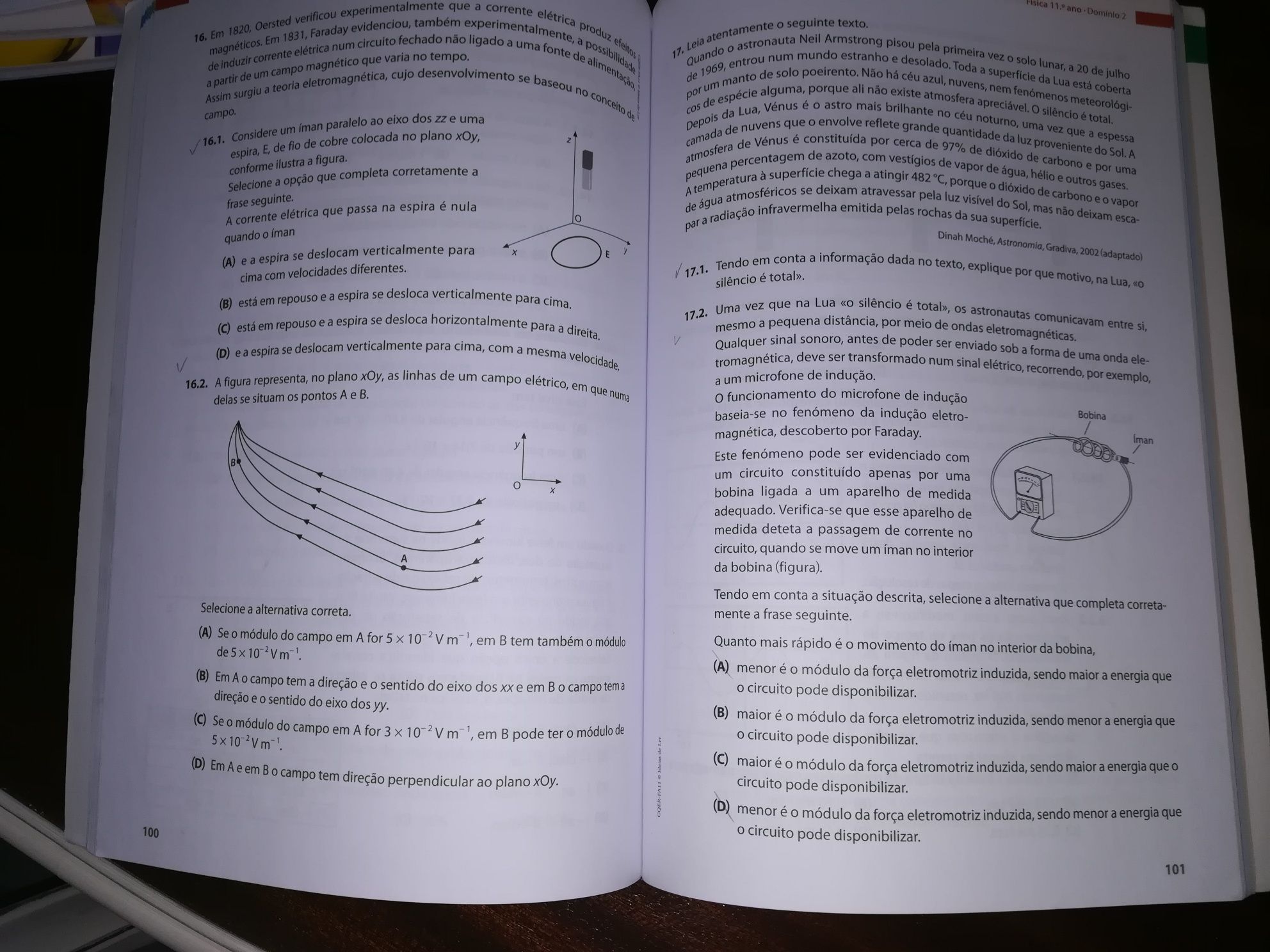 2 volumes Questões de exame de FÍSICA e QUÍMICA 11 ano resolvidas