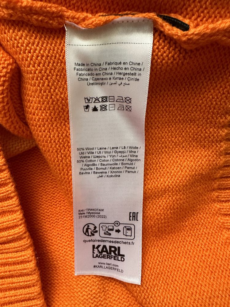 Nowy męski sweter Karl Lagerfeld L