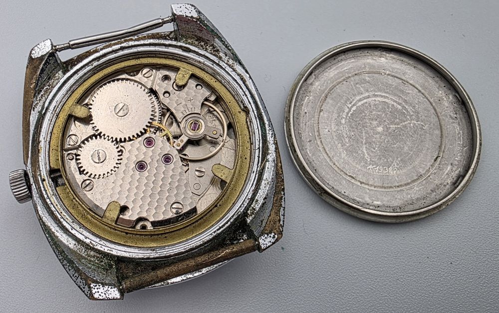 Męski Tiger mechaniczny 17 jewels nakręcany vintage