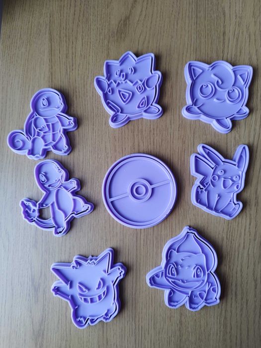 POKEMON 7 szt Foremki do wycinania z masy plastycznej zestaw