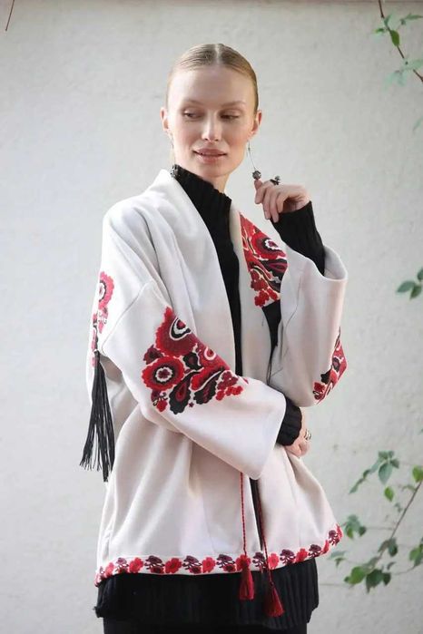 Піджак кашеміровий із вишивкою , Туреччина Розмір L