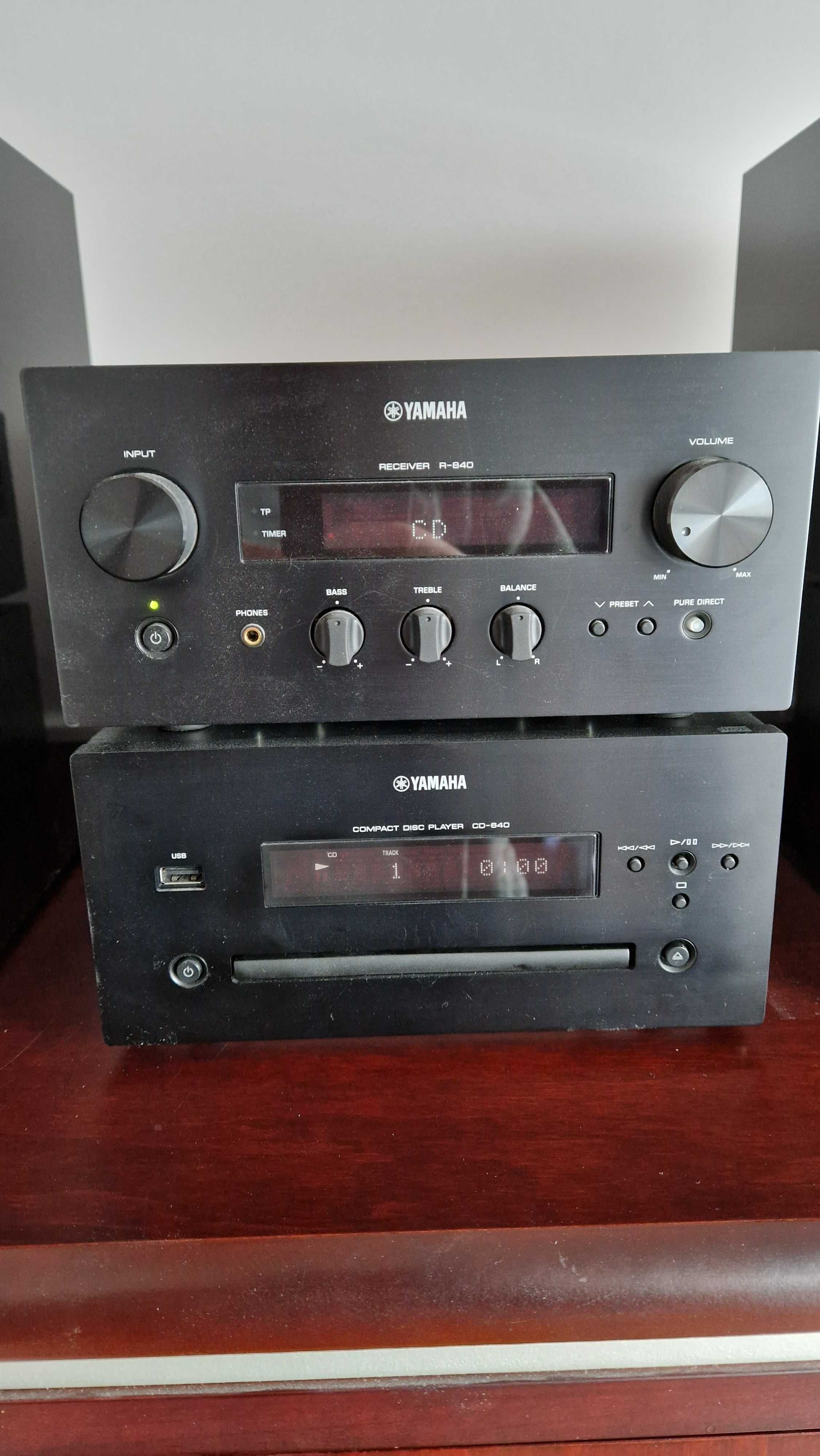 Yamaha R-840 + CD-840 + kolumny