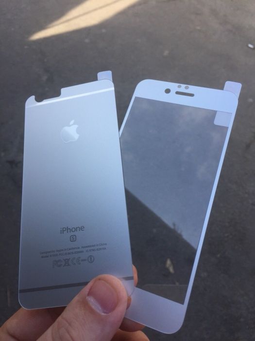 Цветные защитные, стёкла iPhone айфон, apple