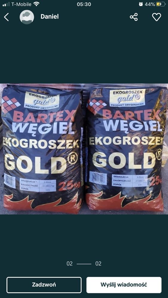 Ekogroszek Bartex Gold Silwer Rubin Grudzień Pelet