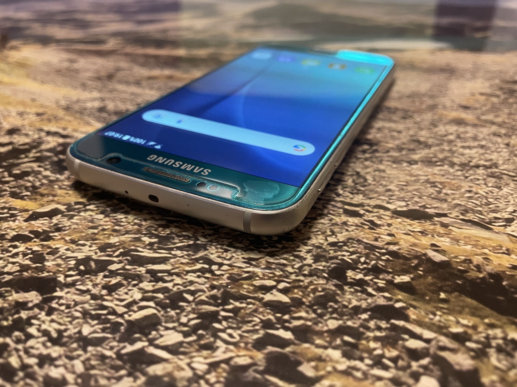 Samsung Galaxy S6 SM-G920F 3/32GB niebieski + etui ze skóry naturalnej